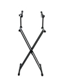 Frameworks Heavy Duty 2 Tier x Style Keyboard Stand With Rubberized Leveling Foot