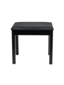 Deluxe Wooden Keyboard & Piano Bench With Flip-up Storage Compartment U Black Color