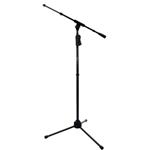 Frameworks Tripod Mic Stand With Telescoping Boom And Deluxe One-handed Clutch