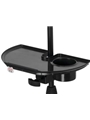 Frameworks Microphone Stand Accessory Tray With Drink Holder And Guitar Pick Tab