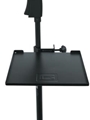 Gator Frameworks Small Microphone Stand Clamp-on Utility Shelf, Capacity Up To 10lbs.