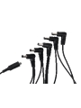 5-output Daisy Chain Power Adapter Cable With Female Input Barrel Plug
