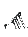 5-output Daisy Chain Power Adapter Cable With Male Input Barrel Plug