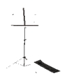 Rok-it Folding Sheet Music Stand With Detachable Bookplate; Leg Assembly Secures Into P