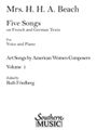 5 Songs On French & German Texts