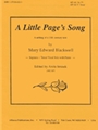 A Little Pages Song - High Voice-pno