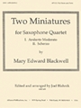 Two Miniatures - Sax Qt
