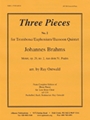 Three Pieces - Brahms-ostwald - No. 2 For Low Br Qnt