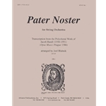 Pater Noster - Handl - Stg Orch - Set