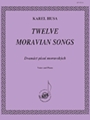 Twelve Moravian Songs - Voc Solo-pno