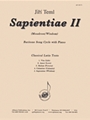 Sapientiae Ii - Barit Solo-pno