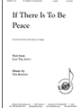 If There Is To Be Peace