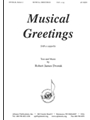 Musical Greetings By Robert J. Dvorak