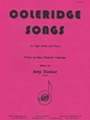 Coleridge Songs - High Voice/pno