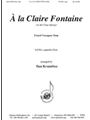 A La Claire Fontaine