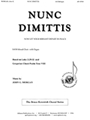 Nunc Dimittis - Satb/organ