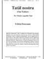 Tatal Nostru - Satb A Cap