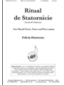 Ritual De Statornicie - Satb-pcn