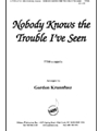 Nobody Knows The Trouble Ive Seen - Ttbb-pno