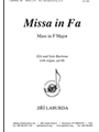 Missa In Fa (mass In F Major) - Ssa-bar Solo-org