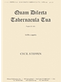 Quam Dilecta Tabernacula - Satb A Cap