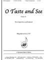 O Taste And See (ps 33) - Ssa-pno
