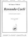 Rorando Coeli - Satb A Cap Solo Qt