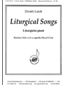 Liturgical Songs/liturgicke Pisne - Satb-bar Solo