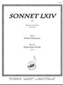 Sonnet Lxiv - Baritone Solo-pno
