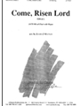 Come, Risen Lord - Satb-org