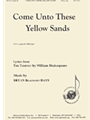 Come Unto These Yellow Sands