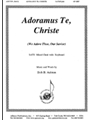 Adoramus Te, Christe - Satb-pno