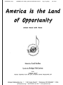 America Is The Land Of Opportunity - Voc-pno