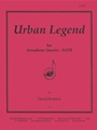 Urban Legend - Sax 4-satb