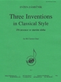 Three Inventions In Classical Style - 2 Bb Clnt (trp)