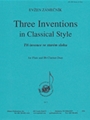 Three Inventions In Classical Style - Fl & Clt