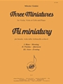 Three Miniatures: Morning, Afternoon & Evening - Strg Solo-pno