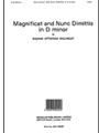 Magnificat & Nunc Dimittis In D Minor