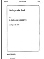 Seek Ye the Lord