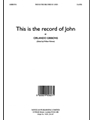 This Is the Record of John (Alto Verse)