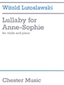 Lullaby for Anne-Sophie Violin and Piano