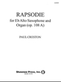 Rapsodie For Alto Sax & Organ