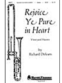 Rejoice Ye Pure In Heart