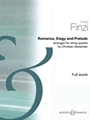 Romance, Elegy And Prelude Arr. For String Quartet Score
