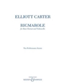 Rigmarole - for Bass Clarinet and Cello  Two Performance Scores