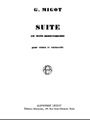 Suite En 3 Mouvements (violin & Cello)