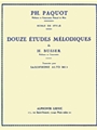 12 Etudes Melodiques (saxophone Solo)