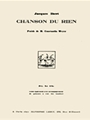 Chanson Du Rien (med) (voice & Piano)
