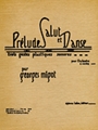 Migot Georges Prelude Salut Et Danse Orchestra Score