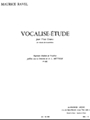 Vocalise-etude En Forme De Habanera (low) (voice & Piano)